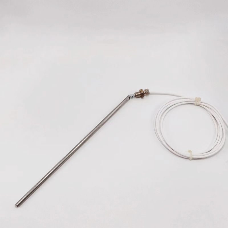 Focusens straight tube temperature probe with flexible lead