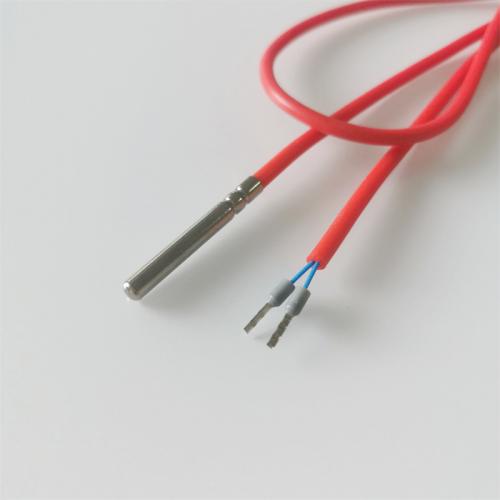 Temperature sensor with double groove