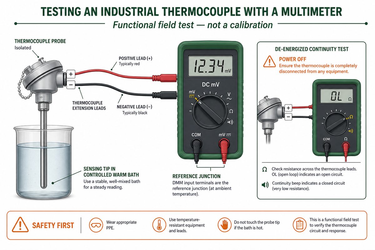 How to Test a Thermocouple with a Multimeter: 5 Steps