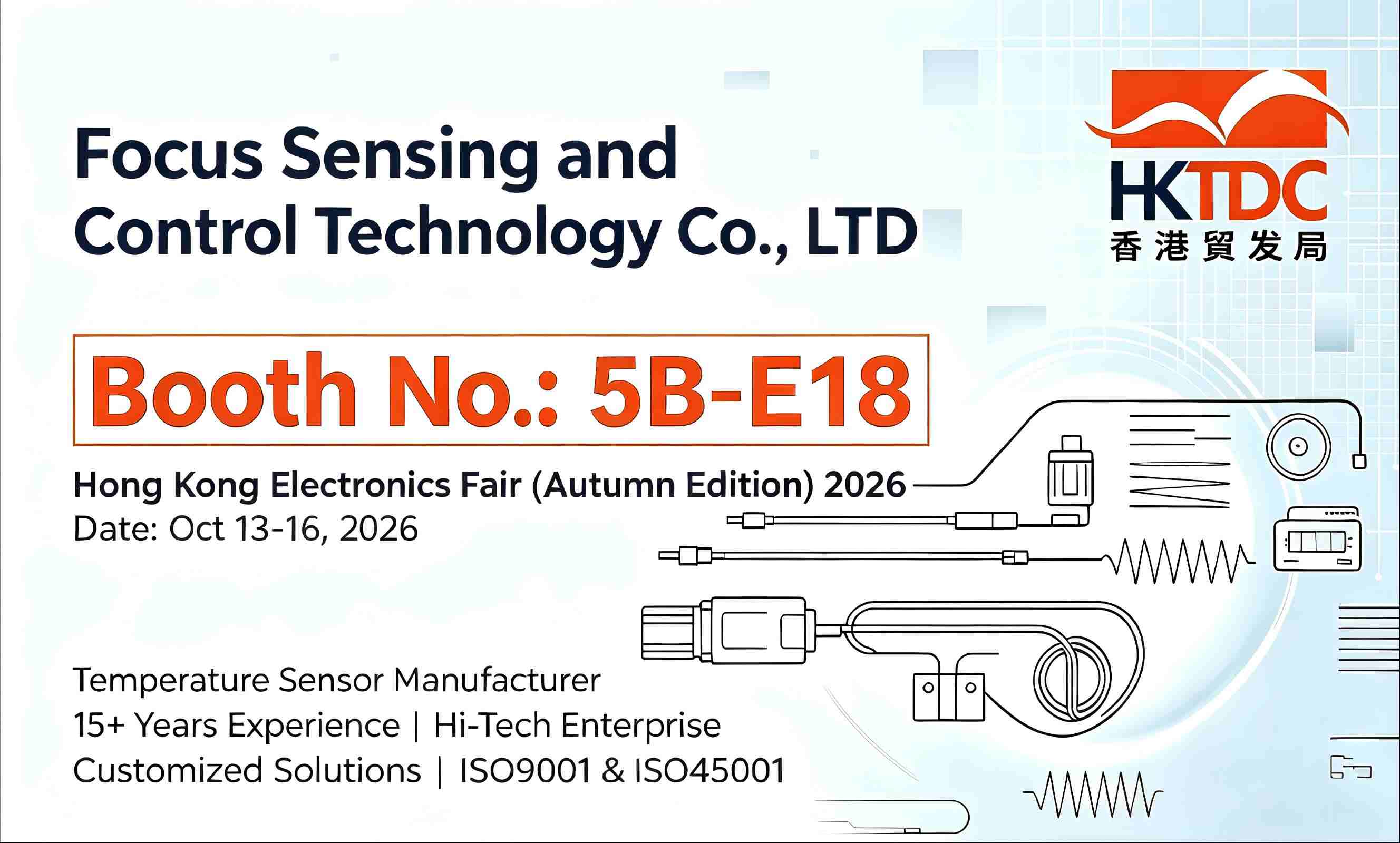 Welcome to Visit Focus Sensing at Hong Kong Electronics Fair 2026