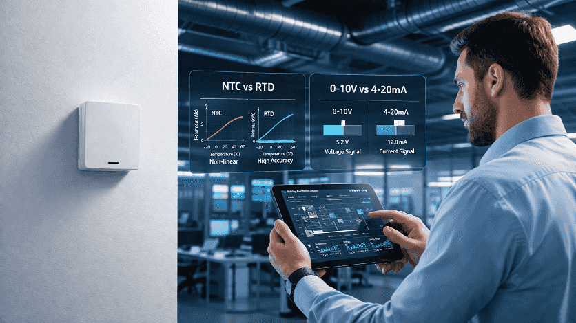 How to Choose the Right Wall Mount Room Temperature Sensor for BAS Systems